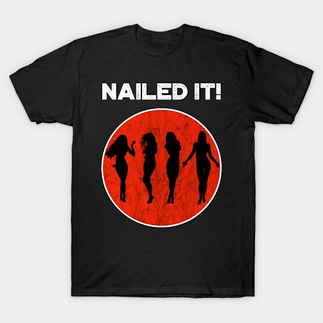 Funny #SilhouetteChallenge Nailed It T-Shirt by BrightShadow